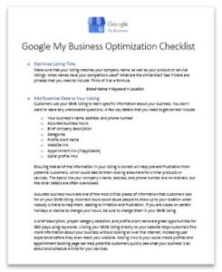 GMB SEO Optimization Checklist